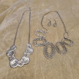 2 Necklaces and 1 Pair of Earrings